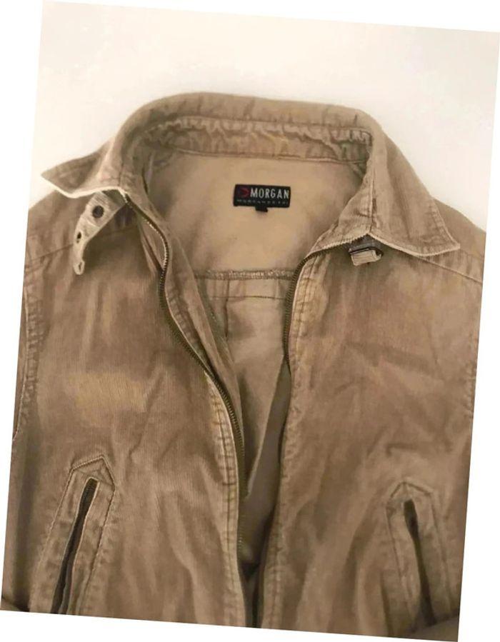 Veste beige imitation velours Morgan taille S - photo numéro 6