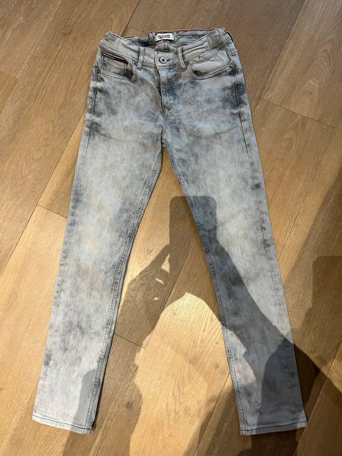 Jeans gris skinny Hilfiger T12ans - photo numéro 1