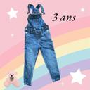 Salopette jeans fille 3 ans