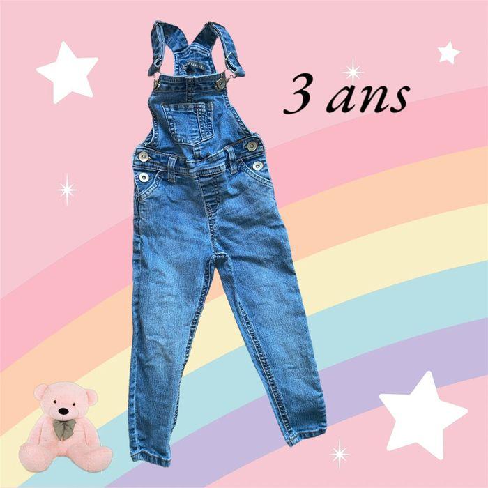 Salopette jeans fille 3 ans - photo numéro 1