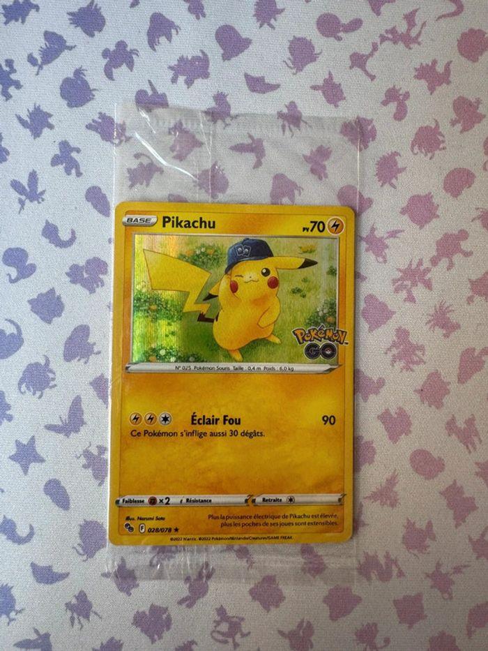 Carte Pokemon Pikachu holographique Pokemon Go (028/078) Scellée. - photo numéro 1