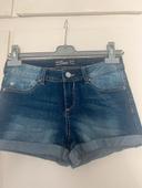 Short en jean bleu