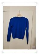 pull fin ras de cou mango bleu taille S