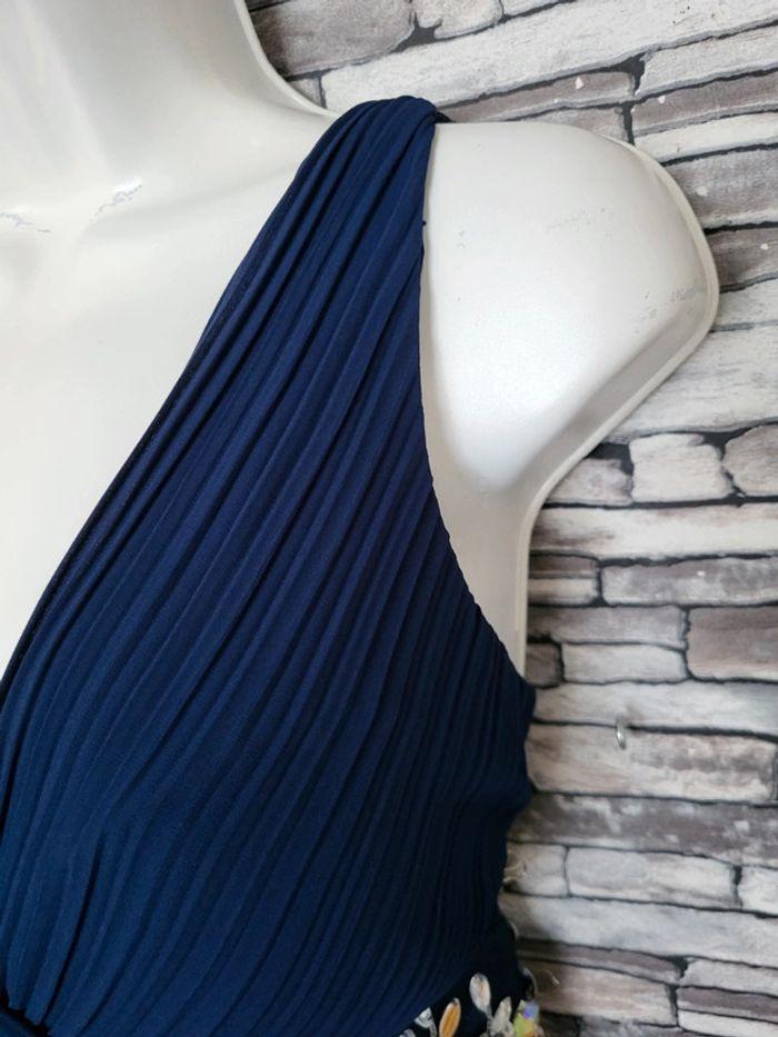 Robe longue cérémonie perles bleu flam mode taille 44 - photo numéro 2