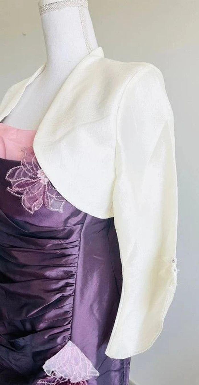 Robe de cérémonie + veste dans les tons de parme/violet - photo numéro 9