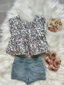 Ensemble blouse, short et sandales neuves