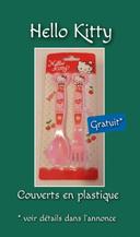 Couverts en plastique rose Hello Kitty Gratuit / cadeau / offert