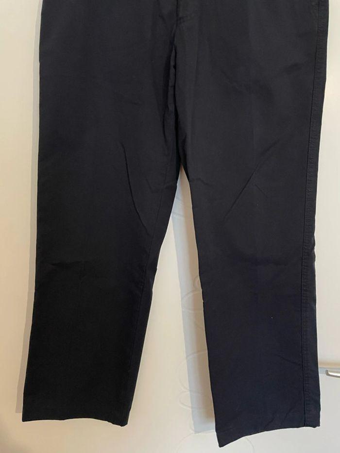 Pantalon chino bleu marine taille haute coupe droite m.e.n.s. Heinecke & Klaproth taille 44 - photo numéro 3