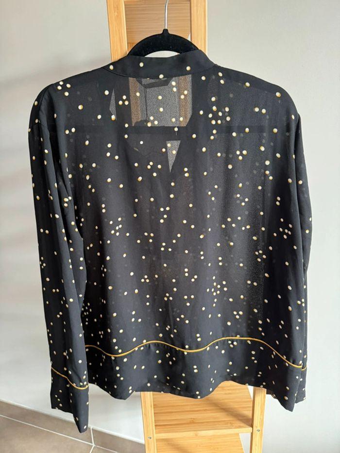 Blouse H&M noire motifs Taille 44 - photo numéro 8