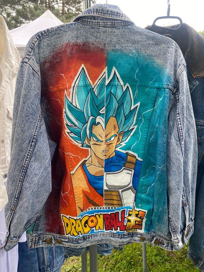 Veste en jean personnalisée / Dragon Ball Super / Taille L - photo numéro 1