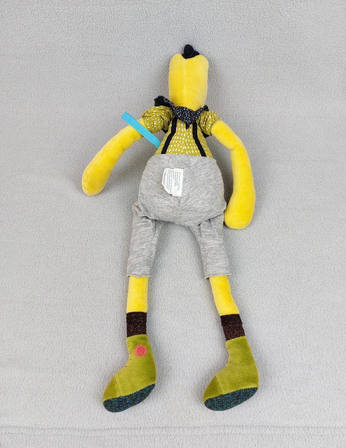 Peluche doudou crocodile jaune Ernest LES BROC & ROLL'S Moulin Roty 50 cm - photo numéro 2