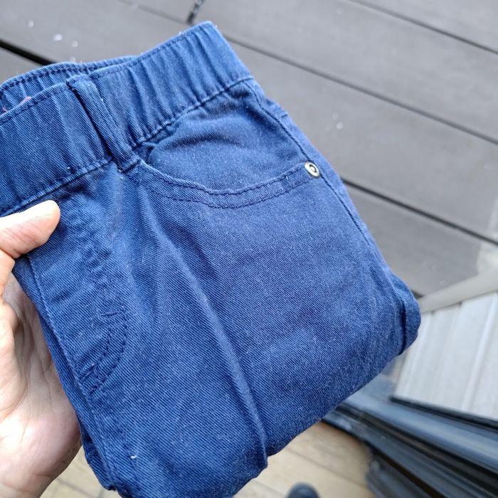 Pantalon bleu toile de coton taille 6 ans - photo numéro 1