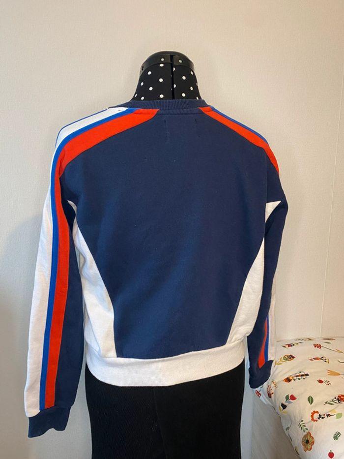 Sweat tricolore bleu, blanc, rouge Bizzbee taille XS - 34 - photo numéro 2