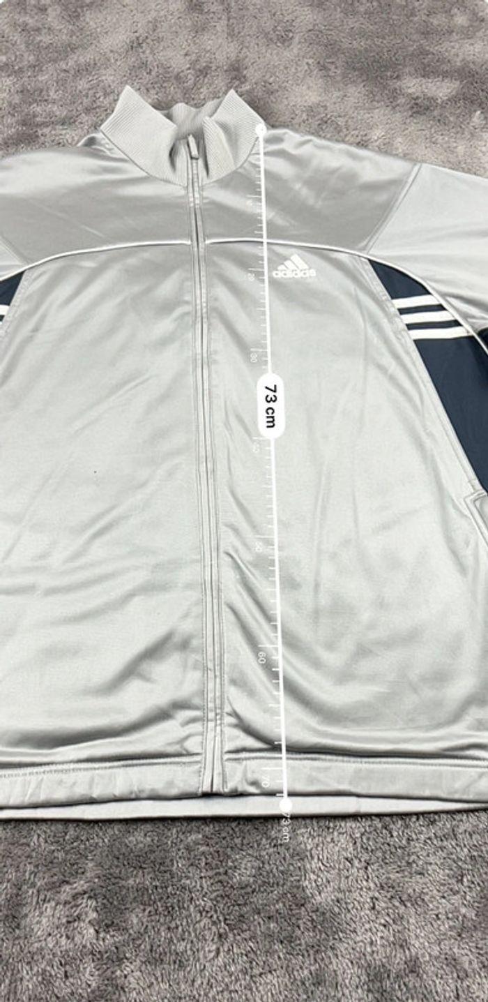 👕 Veste de Sport Adidas Vintage Gris Taille L 👕 - photo numéro 3