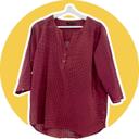 Blouse Only Vichy Bordeaux