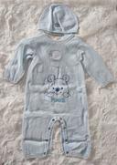 Pyjama et bonnet bleu ciel Winnie l'ourson Disney taille 3-6 mois