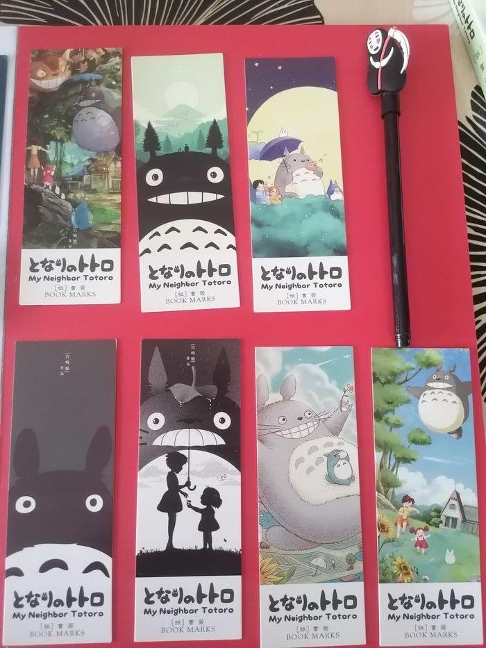 7 marques pages Totoro +1 crayon chihiro "souvenir" - photo numéro 1