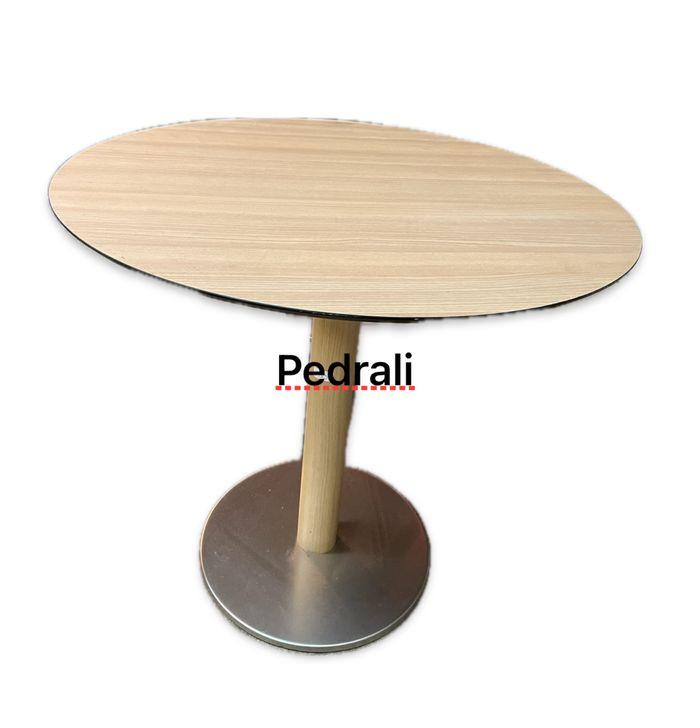 table ronde Chêne et Inox Diamètre 79cm  PEDRALI - photo numéro 2