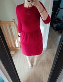 Robe midi Promod taille 38 rouge framboise