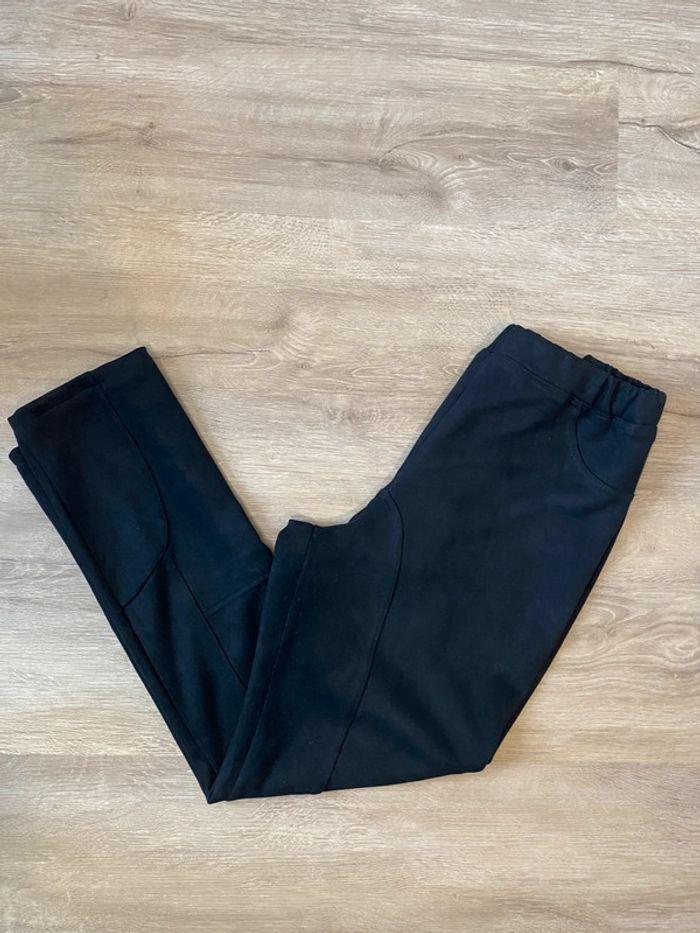 Pantalon legging effet daim noir taille XL / 42 - photo numéro 1