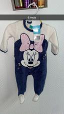 Pyjama bébé fille neuf étiquette violet  6mois Minnie Disney Disneyland