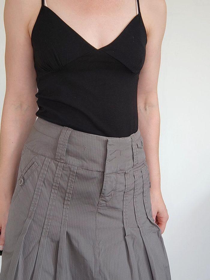 Jupe trapèze vintage gris taille 40 💖 - photo numéro 5