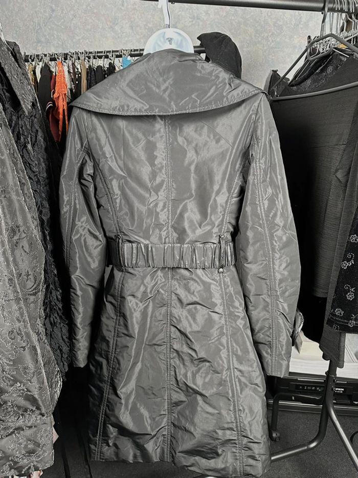 Manteau avec détail cuir véritable y2k style goth XS/S - photo numéro 8