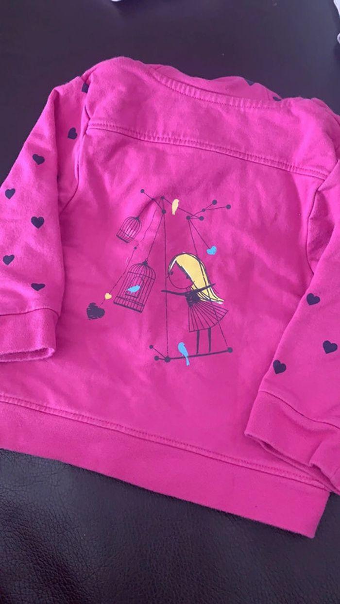 Veste orchestra rose Coeur noir🛑12 m’ois - photo numéro 3