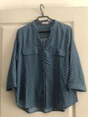 Chemise bleue cache cache taille 36