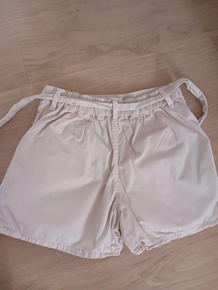 Jupe short plissée beige 13 / 14 ans Zara - photo numéro 3