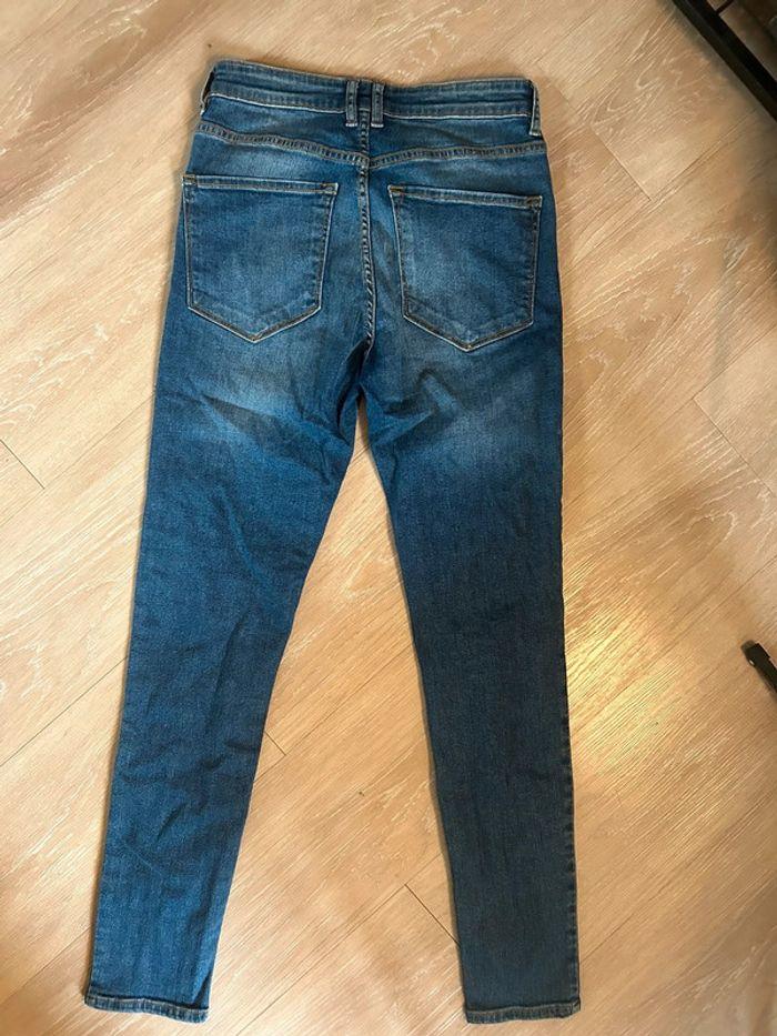 Jean skinny bleu taille haute - photo numéro 3