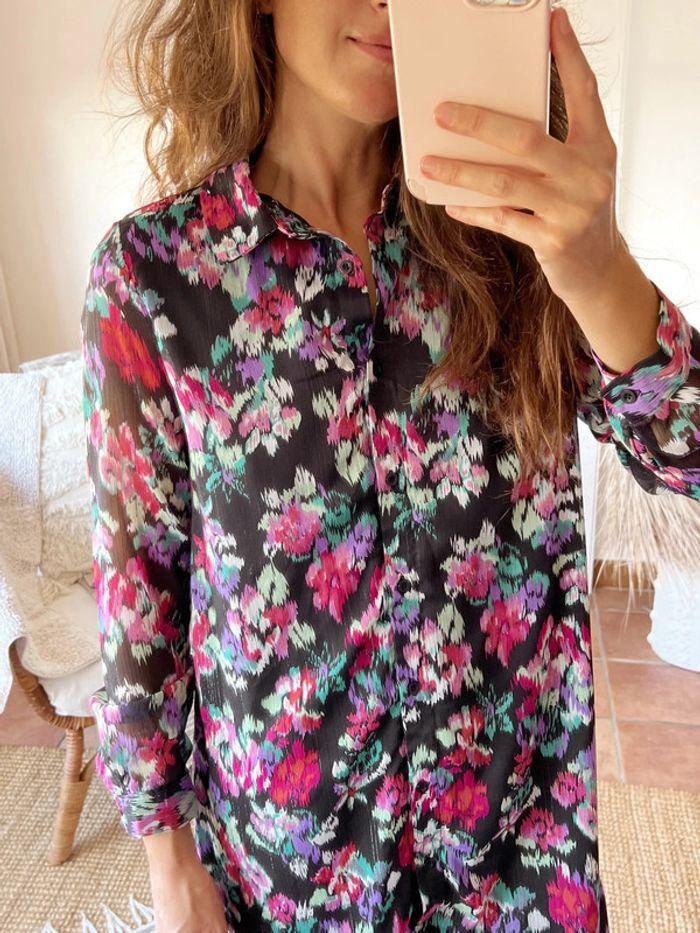 Robe chemise à fleurs Lilie Rose - photo numéro 4