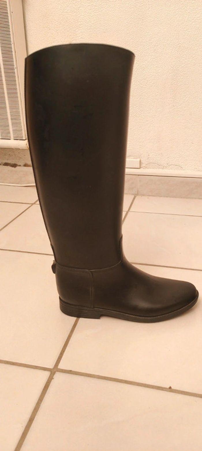 Bottes noires tailles 40 bon état 10e - photo numéro 5