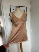 Haut nuisette Christian Dior vintage taille L couleur beige nude