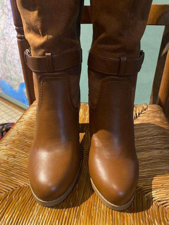 Bottes hautes marrons (bien lire l’annonce) - photo numéro 3