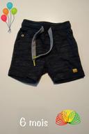 short molleton noir chiné Catimini garcon 6 mois