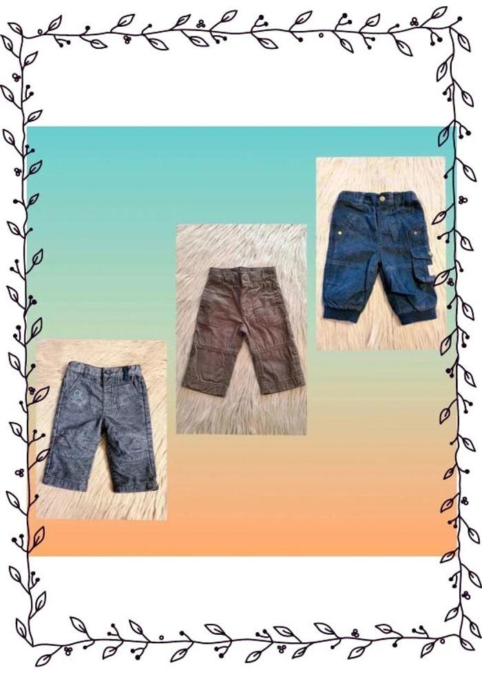 Lot de 3 pantalons 6 mois - photo numéro 1