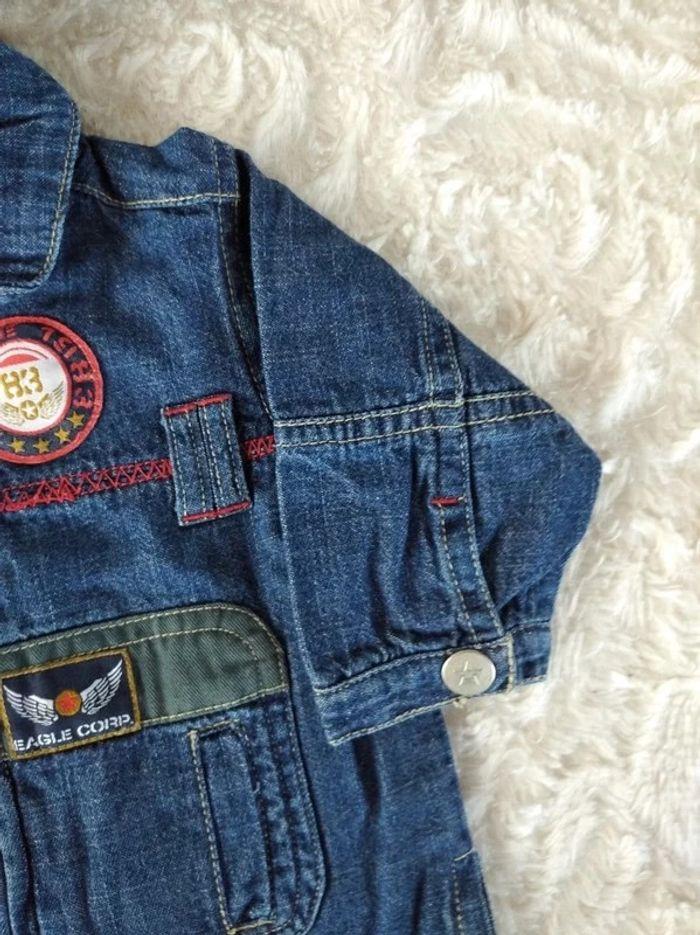 Veste en jeans Garçon 3 mois Aigle "Eagle corp" 100% coton - photo numéro 6