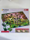 Grand puzzle magique animaux jungle