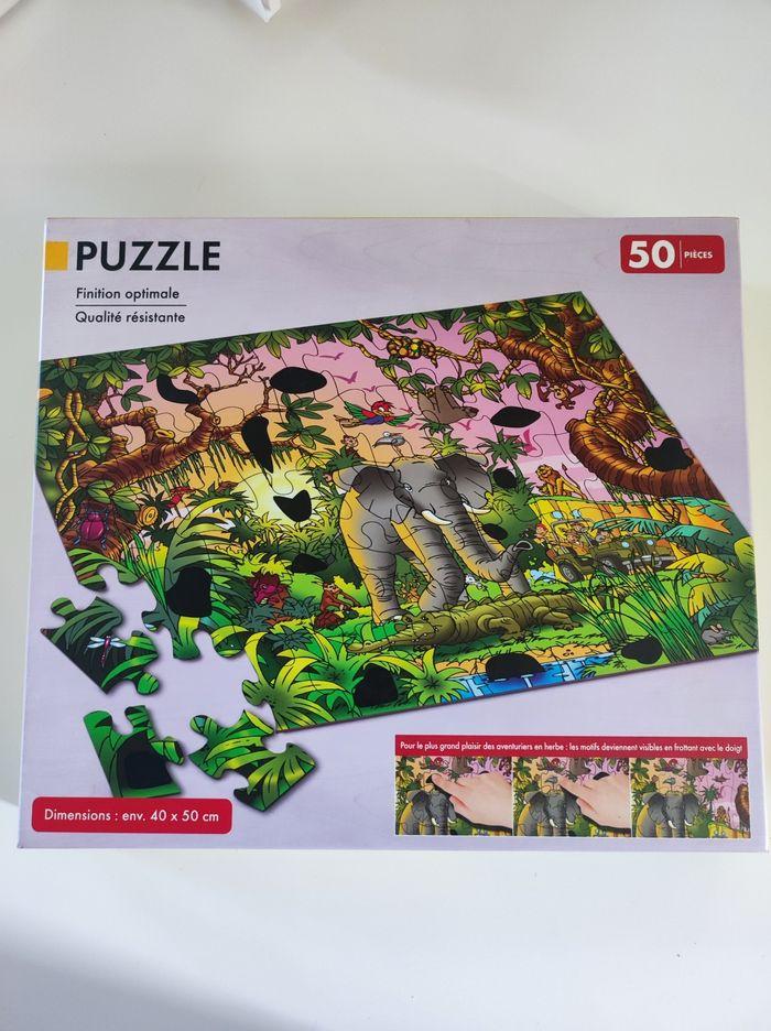 Grand puzzle magique animaux jungle - photo numéro 1