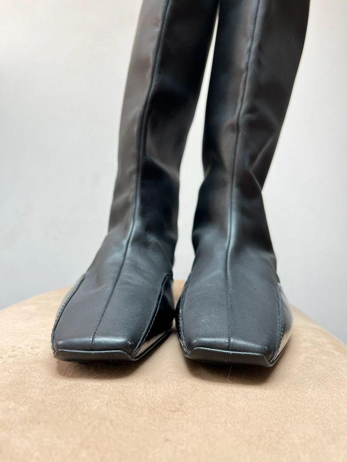 Bottes Finale Hermès cavalière taille 40 cuir noir - photo numéro 15