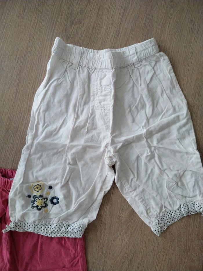 Lot 4 pantacourt pantalon été 12 mois - photo numéro 6