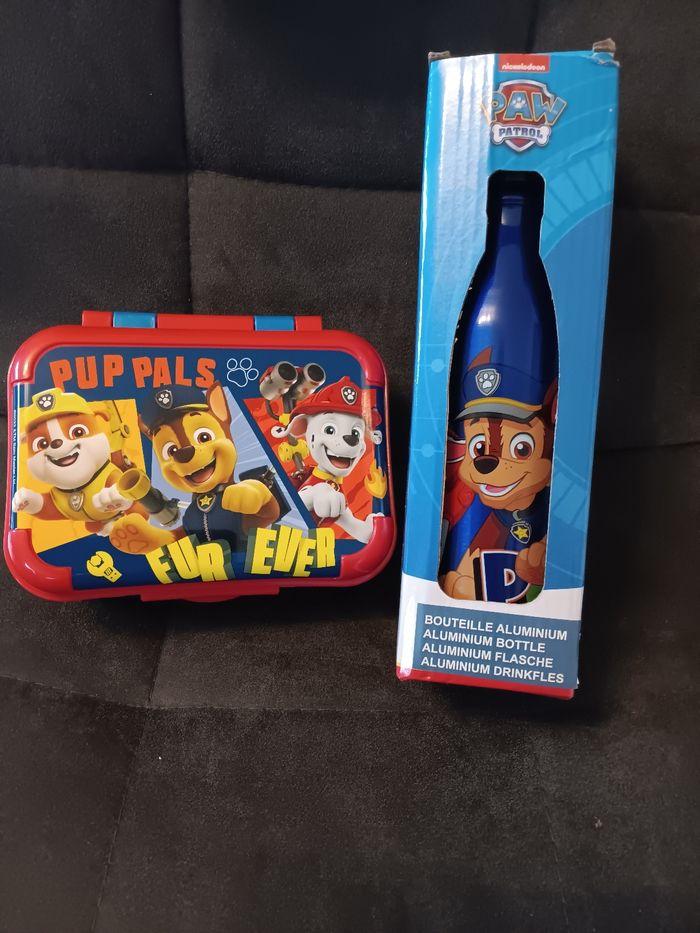 Boîte à goûté + bouteille paw patrol - photo numéro 4