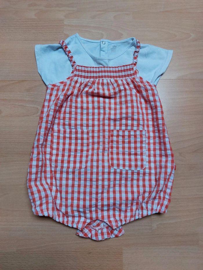 Ensemble combi short et tee short fille 3ans - photo numéro 2