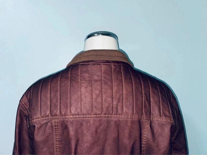 Blouson simili cuir  marron - 176 - photo numéro 8