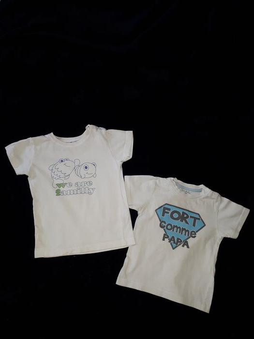 Lot de 2 tee-shirts 18 et 24 mois - photo numéro 1