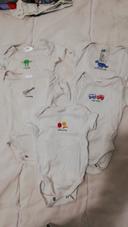 Lot 5 bodies marque H&M taille 1-2m coton bio