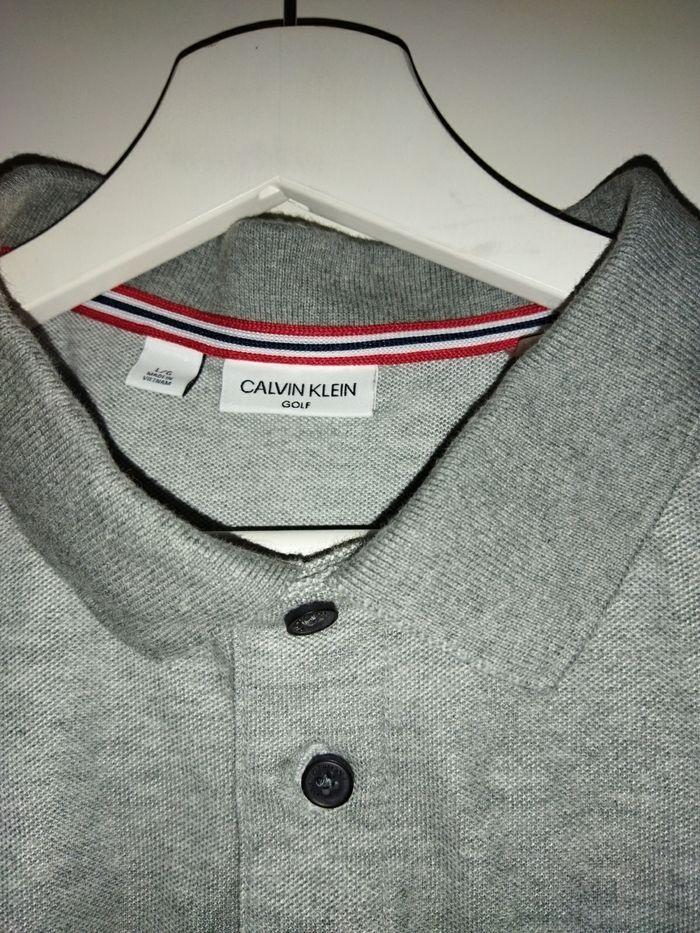 Polo Calvin Klein taille L gris - photo numéro 3