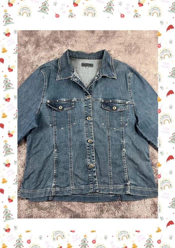 👕 Veste en Jeans vintage y2k Bleu Taille L 👕 - photo numéro 6