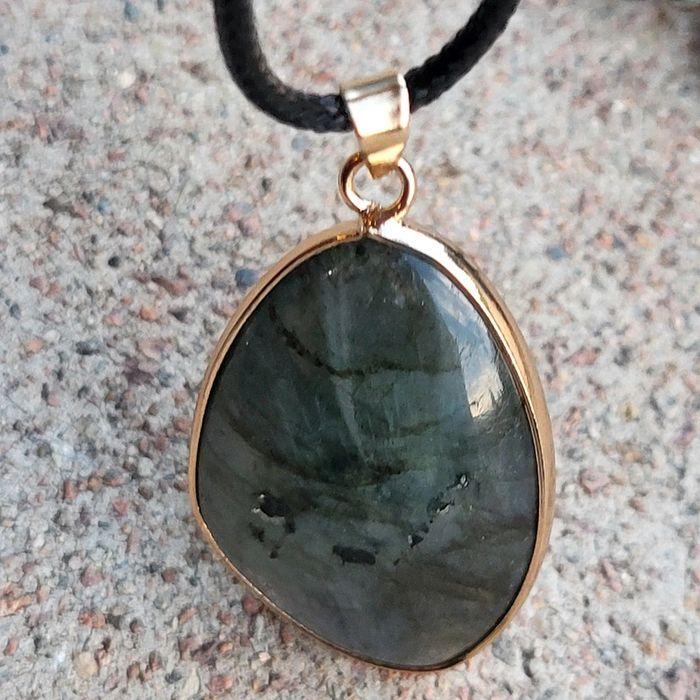 Collier labradorite pierre naturelle véritable - photo numéro 12